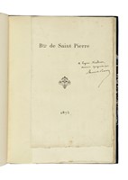 Dedica autografa e molte annotazioni autografe allegate al libretto Bernardin de Saint-Pierre et la princesse Marie Miesnik. Notice. Paris: J. Charavay ain, 1875.