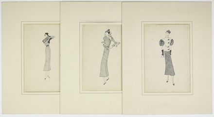  H. Morischein : Figurini di moda.  - Asta Asta a tempo: Stampe & disegni - Libreria Antiquaria Gonnelli - Casa d'Aste - Gonnelli Casa d'Aste