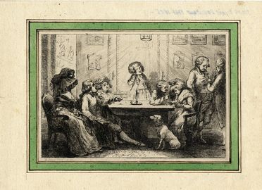  Dominique Vivant Denon  (Givry, 1747 - Parigi, 1825) : Soirée.  - Auction Books, Prints and Drawings - Libreria Antiquaria Gonnelli - Casa d'Aste - Gonnelli Casa d'Aste