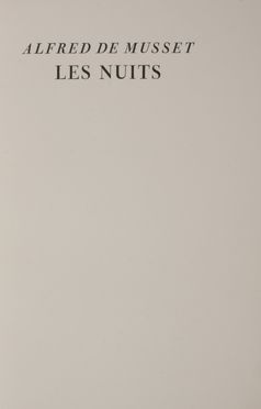  De Musset Alfred : Les Nuits.  - Asta Libri, manoscritti e autografi - Libreria Antiquaria Gonnelli - Casa d'Aste - Gonnelli Casa d'Aste