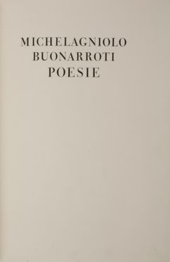  Buonarroti Michelangelo (il giovane) : Poesie.  - Asta Libri, manoscritti e autografi - Libreria Antiquaria Gonnelli - Casa d'Aste - Gonnelli Casa d'Aste