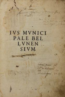 Ius municipale bellunensium. Diritto, Storia locale, Storia, Diritto e Politica, Storia, Diritto e Politica  - Auction BOOKS, MANUSCRIPTS AND AUTOGRAPHS - Libreria Antiquaria Gonnelli - Casa d'Aste - Gonnelli Casa d'Aste