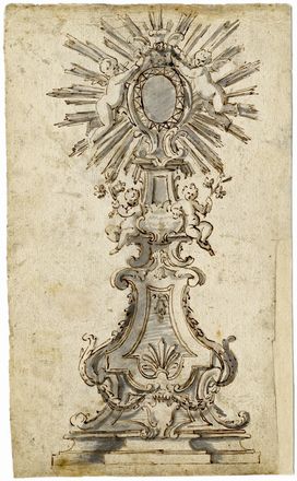  Giovanni Giardini  (Forl, 1646 - Roma, 1721) [attribuito a] : Lotto di tre studi per oggetti liturgici.  - Auction Books & Graphics - Libreria Antiquaria Gonnelli - Casa d'Aste - Gonnelli Casa d'Aste