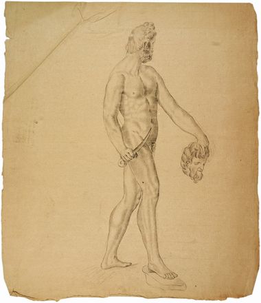  Anonimo del XVIII secolo : Studio da scultura classica (Hermes).  - Auction Books & Graphics - Libreria Antiquaria Gonnelli - Casa d'Aste - Gonnelli Casa d'Aste