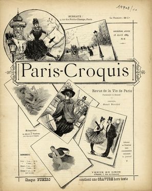  Henri Boutet  (Sainte-Hermine, Vende, 1857 - Parigi, 1919) : Paris-Croquis.  - Asta Libri & Grafica - Libreria Antiquaria Gonnelli - Casa d'Aste - Gonnelli Casa d'Aste