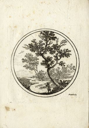  Ludovico Mattioli  (Crevalcore, 1662 - Bologna, 1747) : Dodici piccoli paesaggi in tondo.  - Asta Libri & Grafica - Libreria Antiquaria Gonnelli - Casa d'Aste - Gonnelli Casa d'Aste