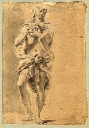  Jacopo Alessandro Calvi (detto il Sordino)  (Bologna, 1740 - 1815) : Studio per figura di Ercole.  - Auction Books & Graphics - Libreria Antiquaria Gonnelli - Casa d'Aste - Gonnelli Casa d'Aste