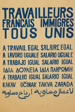  Incisione, Arte : Travailleurs franais immigrs tous unis.  - Auction Books & Graphics - Libreria Antiquaria Gonnelli - Casa d'Aste - Gonnelli Casa d'Aste