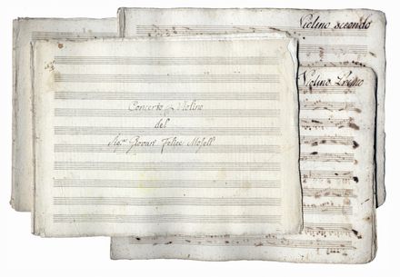  Mosel Giovanni Felice : Concerto per violino.  - Asta Libri & Grafica - Libreria Antiquaria Gonnelli - Casa d'Aste - Gonnelli Casa d'Aste