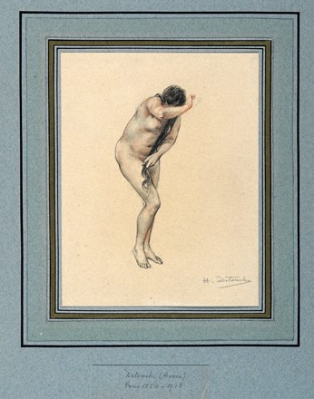  Autori vari : Lotto composto di 8 disegni francesi a tema femminile.  Vincent Ren  (Parigi, 1879 - Sarzeau, 1936), Henry Detouche  (Parigi, 1854 - 1913), Edouard Chimot  (Lilla, 1880 - Parigi, 1959), Edmond Franois Aman-Jean  (Chevry-Cossigny, 1860 - 1935)  - Asta Arte Moderna e Contemporanea [ASTA A TEMPO - PARTE II] - Libreria Antiquaria Gonnelli - Casa d'Aste - Gonnelli Casa d'Aste