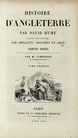 Lotto composto di 8 opere di storia.  David Hume, Augustin Cabans  - Asta Libri a stampa dal XVI al XX secolo [ASTA A TEMPO - PARTE II] - Libreria Antiquaria Gonnelli - Casa d'Aste - Gonnelli Casa d'Aste