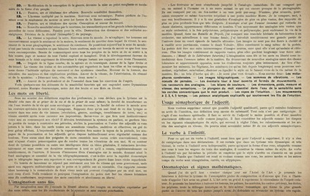  Marinetti Filippo Tommaso : L?Imagination sans fils et les mots en libert. Manifeste Futuriste.  - Asta Libri a stampa dal XVI al XX secolo [ASTA A TEMPO - PARTE II] - Libreria Antiquaria Gonnelli - Casa d'Aste - Gonnelli Casa d'Aste