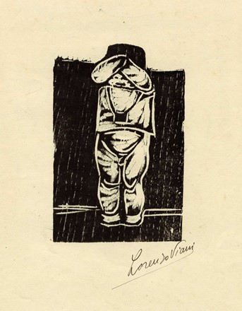  Lorenzo Viani  (Viareggio, 1882 - Ostia, 1936) : Lotto composto di 3 disegni e 1 incisione.  - Asta Arte Moderna e Contemporanea [ASTA A TEMPO - PARTE II] - Libreria Antiquaria Gonnelli - Casa d'Aste - Gonnelli Casa d'Aste