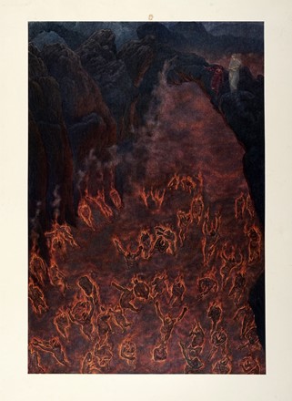  Amos Nattini  (Genova, 1892 - Parma, 1985) : Lotto composto di 4 illustrazioni per la Divina Commedia (Inferno).  - Asta Arte Moderna e Contemporanea [ASTA A TEMPO - PARTE II] - Libreria Antiquaria Gonnelli - Casa d'Aste - Gonnelli Casa d'Aste