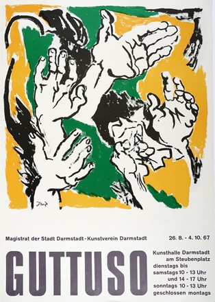  Renato Guttuso  (Bagheria, 1911 - Roma, 1987) : Lotto composto di 1 incisione ed 1 poster.  - Asta Arte Moderna e Contemporanea [ASTA A TEMPO - PARTE II] - Libreria Antiquaria Gonnelli - Casa d'Aste - Gonnelli Casa d'Aste