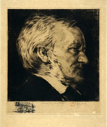  Victor Mignot  (Bruxelles, 1872 - Parigi, 1944) : Richard Wagner.  - Asta Arte Moderna e Contemporanea [ASTA A TEMPO - PARTE II] - Libreria Antiquaria Gonnelli - Casa d'Aste - Gonnelli Casa d'Aste