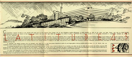  Georges Herni Pingusson  (Clermont-Ferrand, 1894 - Parigi, 1978) : Latitude 43.  - Asta Arte Moderna e Contemporanea [Parte II] - Libreria Antiquaria Gonnelli - Casa d'Aste - Gonnelli Casa d'Aste