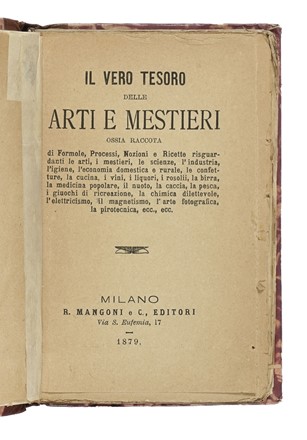 Lotto composto di 8  'Libri di segreti'.  - Asta Libri a stampa dal XV al XIX secolo [Parte II] - Libreria Antiquaria Gonnelli - Casa d'Aste - Gonnelli Casa d'Aste