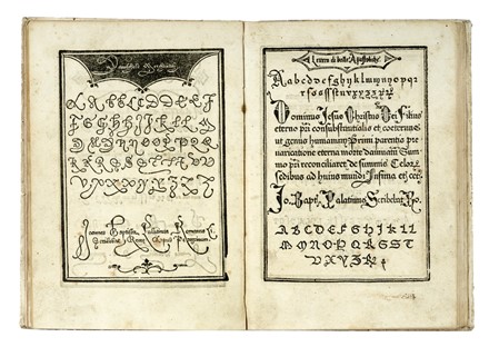  Palatino Giovanni Battista : Libro [...] nel qual s'insegna  scriver ogni sorte lettera, antica, & moderna...  - Asta Libri a stampa dal XV al XIX secolo [Parte II] - Libreria Antiquaria Gonnelli - Casa d'Aste - Gonnelli Casa d'Aste