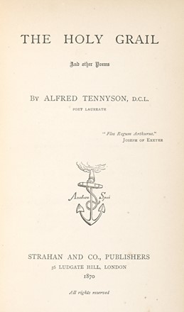  Tennyson Alfred : Idylls of the king.  Giovanni Boccaccio  - Asta Libri, autografi e manoscritti - Libreria Antiquaria Gonnelli - Casa d'Aste - Gonnelli Casa d'Aste