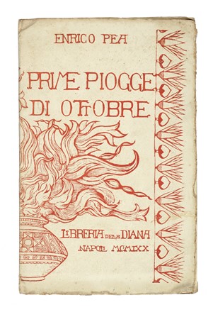  Pea Enrico : Prime piogge di ottobre.  - Asta Libri, autografi e manoscritti - Libreria Antiquaria Gonnelli - Casa d'Aste - Gonnelli Casa d'Aste