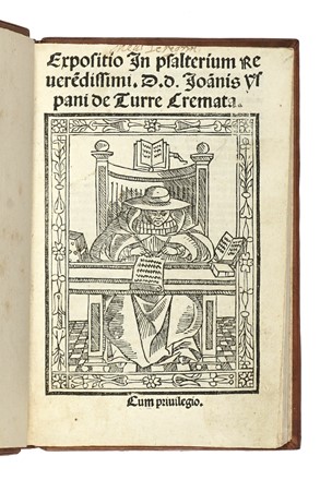  Torquemada Juan (de) : Expositio in Psalterium.  - Asta Libri, autografi e manoscritti - Libreria Antiquaria Gonnelli - Casa d'Aste - Gonnelli Casa d'Aste