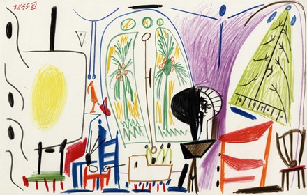  Pablo Picasso  (Malaga, 1881 - Mougins, 1973) : Lotto composto di 2 incisioni.  - Auction Modern and Contemporary Art [II Part ] - Libreria Antiquaria Gonnelli - Casa d'Aste - Gonnelli Casa d'Aste