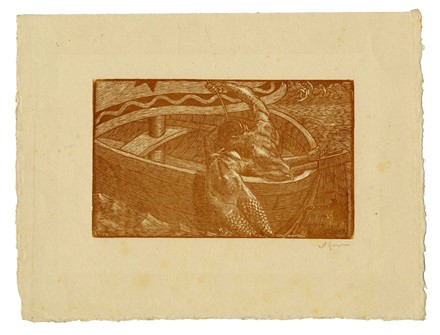  Antonello Moroni  (Savignano di Romagna, 1889 - Gatteo, 1930) : Lotto composto di 5 incisioni.  - Auction Modern and Contemporary Art [II Part ] - Libreria Antiquaria Gonnelli - Casa d'Aste - Gonnelli Casa d'Aste
