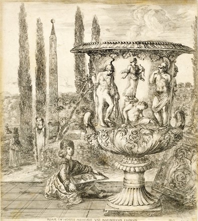  Stefano Della Bella  (Firenze, 1610 - 1664) : Il vaso dei Medici.  - Auction Ancient Art [I Part] - Libreria Antiquaria Gonnelli - Casa d'Aste - Gonnelli Casa d'Aste