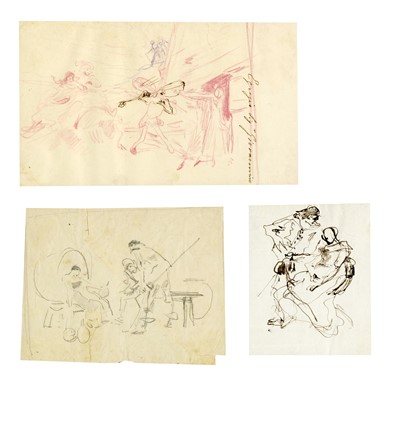 Francesco Vinea  (Forl, 1845 - Firenze, 1902) : Lotto composto di 25 disegni.  - Auction Modern and Contemporary Art [II Part ] - Libreria Antiquaria Gonnelli - Casa d'Aste - Gonnelli Casa d'Aste