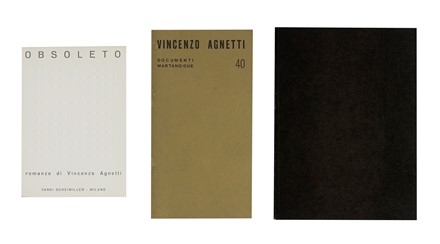  Agnetti Vincenzo : Obsoleto.  Enrico Castellani  (Castelmassa, 1930)  - Asta Libri, autografi e manoscritti - Libreria Antiquaria Gonnelli - Casa d'Aste - Gonnelli Casa d'Aste