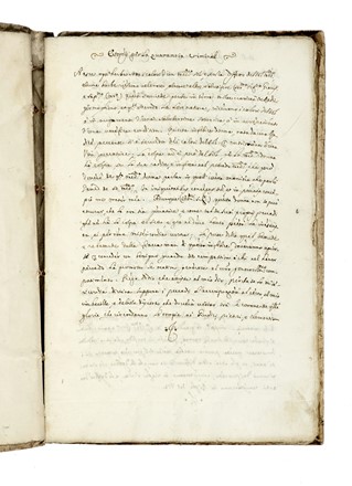 Esordij per la quarantia criminal.  - Auction Books, autographs and manuscripts  [..]