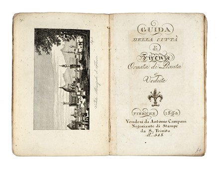 Guida della citt di Firenze ornata di pianta e vedute.  Giovanni Anguillesi, Federico Fantozzi  - Asta Libri, autografi e manoscritti - Libreria Antiquaria Gonnelli - Casa d'Aste - Gonnelli Casa d'Aste