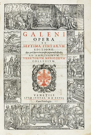  Galenus Claudius : ...Opera ex septima Iuntarum editione...  - Asta Libri, autografi e manoscritti - Libreria Antiquaria Gonnelli - Casa d'Aste - Gonnelli Casa d'Aste