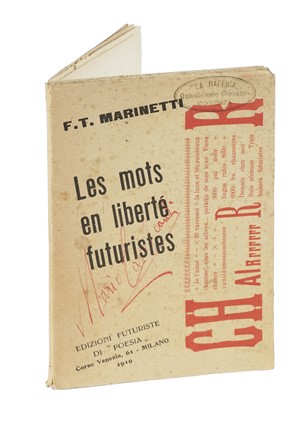  Marinetti Filippo Tommaso : Les mots en libert futuristes. Futurismo, Arte  -  [..]