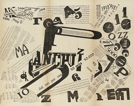  Marinetti Filippo Tommaso : Les mots en libert futuristes. Futurismo, Arte  -  [..]