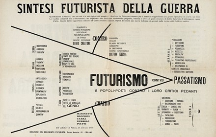  Marinetti Filippo Tommaso : Sintesi Futurista della Guerra. Futurismo, Storia,  [..]