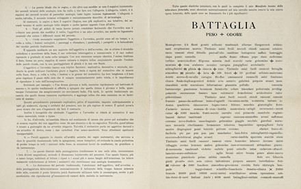  Marinetti Filippo Tommaso : Manifesto tecnico della letteratura futurista. Futurismo,  [..]