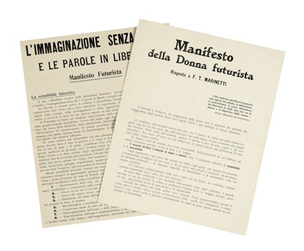  Marinetti Filippo Tommaso : L?immaginazione senza fili e le parole in libert.  Valentine (de) Saint-Point  - Asta Libri, autografi e manoscritti - Libreria Antiquaria Gonnelli - Casa d'Aste - Gonnelli Casa d'Aste