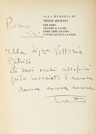  Tato [pseud. di Sansoni Guglielmo] : Tato raccontato da Tato.  Bruno Giordano Sanzin  - Asta Libri, autografi e manoscritti - Libreria Antiquaria Gonnelli - Casa d'Aste - Gonnelli Casa d'Aste