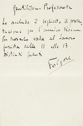  Folgore Luciano [pseud. di Vecchi Omero] [e altri] : Lotto di 12 opere futuriste.  Massimo Bontempelli, Filippo Tommaso Marinetti  (1876 - 1994), Anton Giulio Bragaglia  - Asta Libri, autografi e manoscritti - Libreria Antiquaria Gonnelli - Casa d'Aste - Gonnelli Casa d'Aste