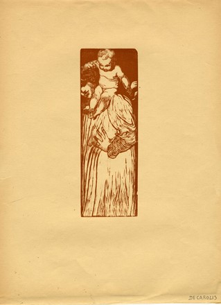  Adolfo De Carolis  (Montefiore dell'Aso, 1874 - Roma, 1928) : Lotto composto di 4 incisioni.  - Asta Arte Antica, Orientale, Moderna e Contemporanea [parte II] - Libreria Antiquaria Gonnelli - Casa d'Aste - Gonnelli Casa d'Aste