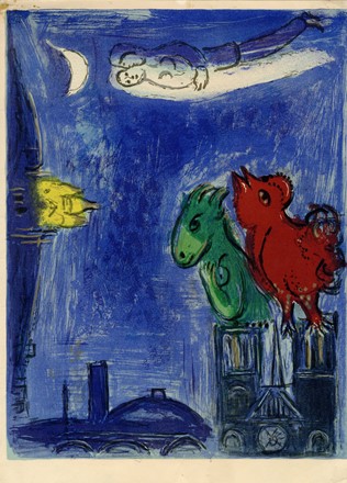  Marc Chagall  (Vitebsk, 1887 - St. Paul de  Vence, 1985) : Lotto composto di 9 incisioni.  Joan Mir  (Montroig, 1893 - Palma di Majorca, 1983)  - Asta Arte Antica, Orientale, Moderna e Contemporanea [parte II] - Libreria Antiquaria Gonnelli - Casa d'Aste - Gonnelli Casa d'Aste