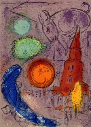  Marc Chagall  (Vitebsk, 1887 - St. Paul de  Vence, 1985) : Lotto composto di 9 incisioni.  Joan Mir  (Montroig, 1893 - Palma di Majorca, 1983)  - Asta Arte Antica, Orientale, Moderna e Contemporanea [parte II] - Libreria Antiquaria Gonnelli - Casa d'Aste - Gonnelli Casa d'Aste