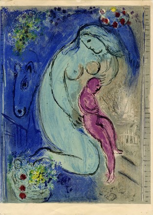  Marc Chagall  (Vitebsk, 1887 - St. Paul de  Vence, 1985) : Lotto composto di 9 incisioni.  Joan Mir  (Montroig, 1893 - Palma di Majorca, 1983)  - Asta Arte Antica, Orientale, Moderna e Contemporanea [parte II] - Libreria Antiquaria Gonnelli - Casa d'Aste - Gonnelli Casa d'Aste