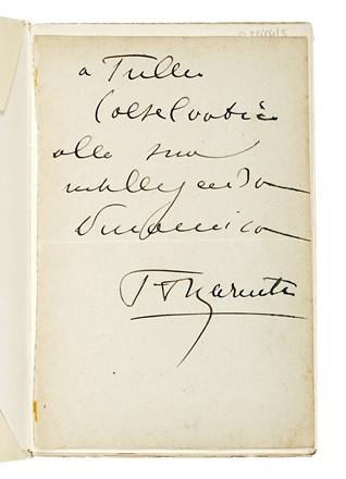  Marinetti Filippo Tommaso : L'aeropoema del golfo della Spezia. Futurismo, Arte  [..]