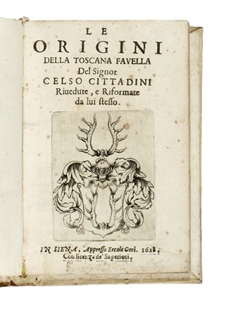  Cittadini Celso : Le origini della toscana favella...  - Asta Libri, autografi e manoscritti - Libreria Antiquaria Gonnelli - Casa d'Aste - Gonnelli Casa d'Aste