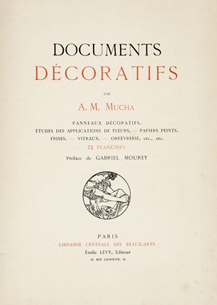  Mucha Alphonse : Documents dcoratifs. 1901-1902.  - Asta Libri, autografi e manoscritti - Libreria Antiquaria Gonnelli - Casa d'Aste - Gonnelli Casa d'Aste