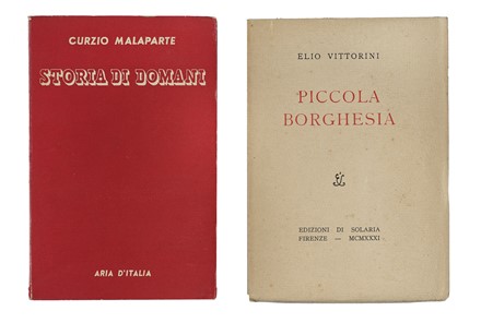  Vittorini Elio : Piccola borghesia.  Curzio Malaparte  - Asta Libri, autografi e manoscritti - Libreria Antiquaria Gonnelli - Casa d'Aste - Gonnelli Casa d'Aste