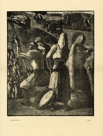  Mario Delitala  (Orani, 1887 - Sassari, 1990) : Lotto composto di 2 incisioni.  [..]